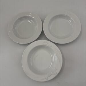 Set of 3 Mikasa CLASSIC FLAIR Soup Salad Pasta Bowls Fine Bone China 9" K1991